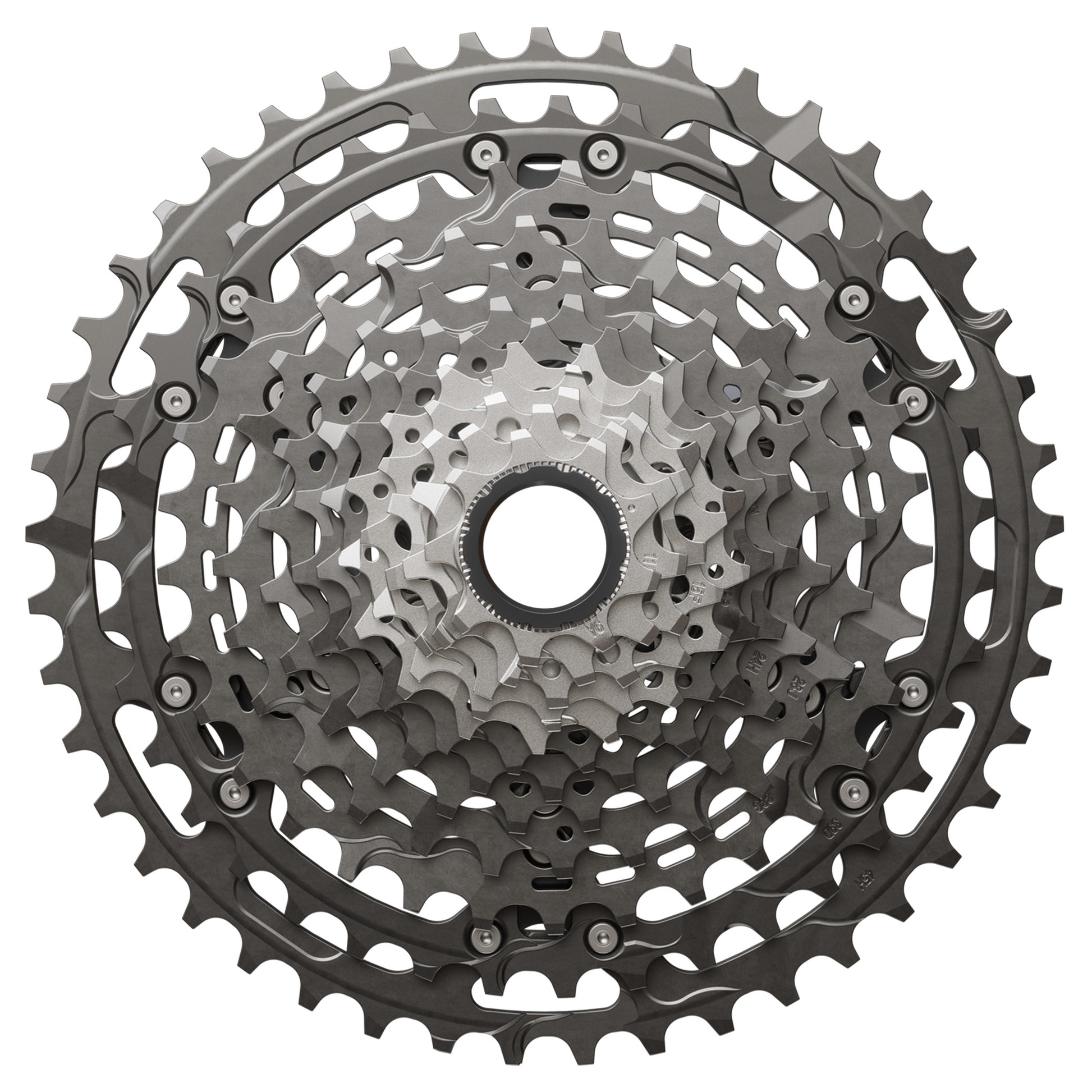 Shimano CS-M9200 XTR Cassette - 12 Speed - Shimano Micro Spline - 9-45T - Silver - Image 1