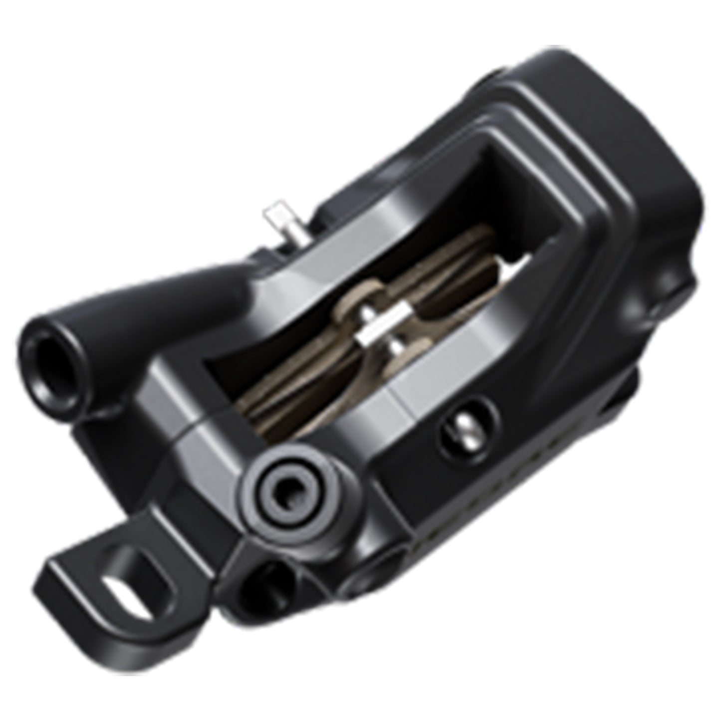 Shimano Deore BR-M6200 4 Piston Disc Brake Caliper - Caliper - Black - Shimano - Resin Pads - Image 2