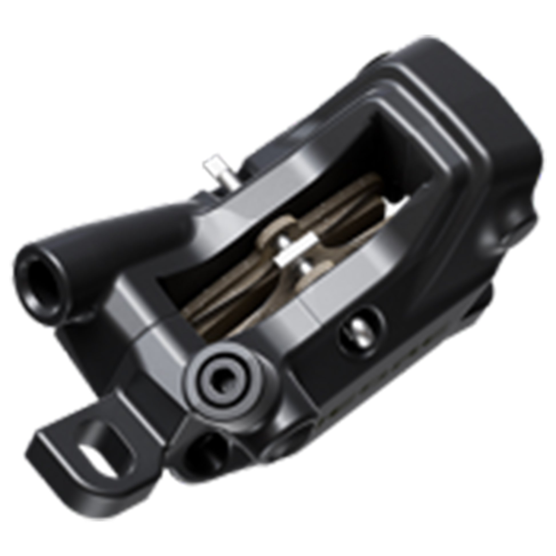 Shimano Deore BR-M6200 4 Piston Disc Brake Caliper - Caliper - Black - Shimano - Resin Pads - Image 2