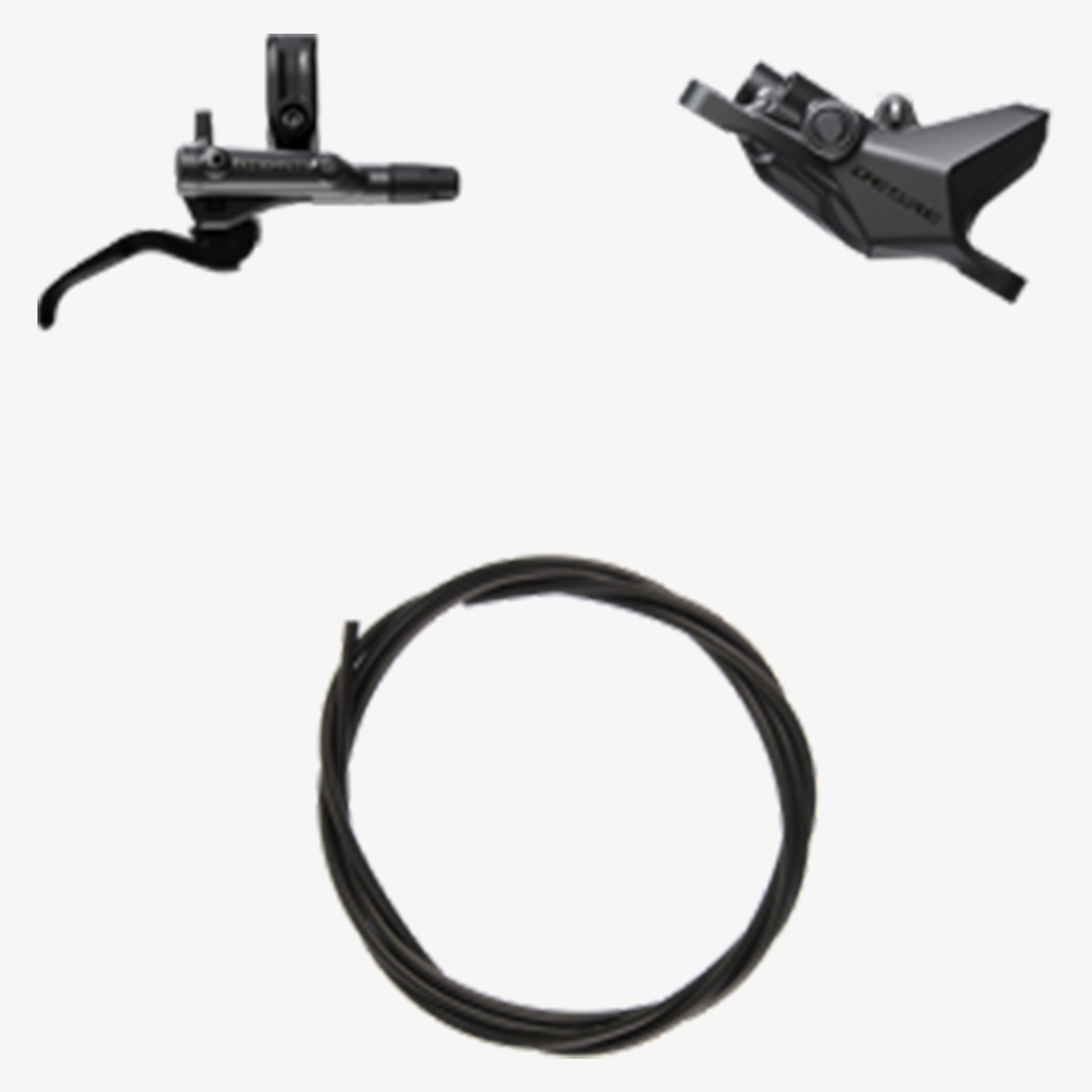 Shimano Deore BR-M6200 Disc Brake With 2 Piston Caliper - Front - Right Lever - 1000mm - Black - Image 1