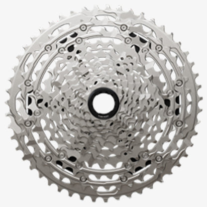 Shimano Deore CS-M6200 12-Speed Cassette - 12 Speed - Shimano Micro Spline - 10-51T - Silver - Image 1
