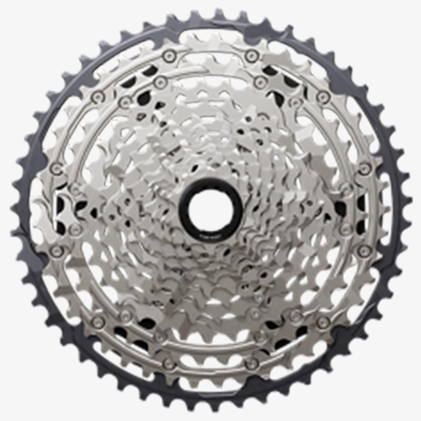 Shimano Deore CS-M7200 12-Speed Cassette - 12 Speed - Shimano Micro Spline - 10-51T - Silver - Image 1