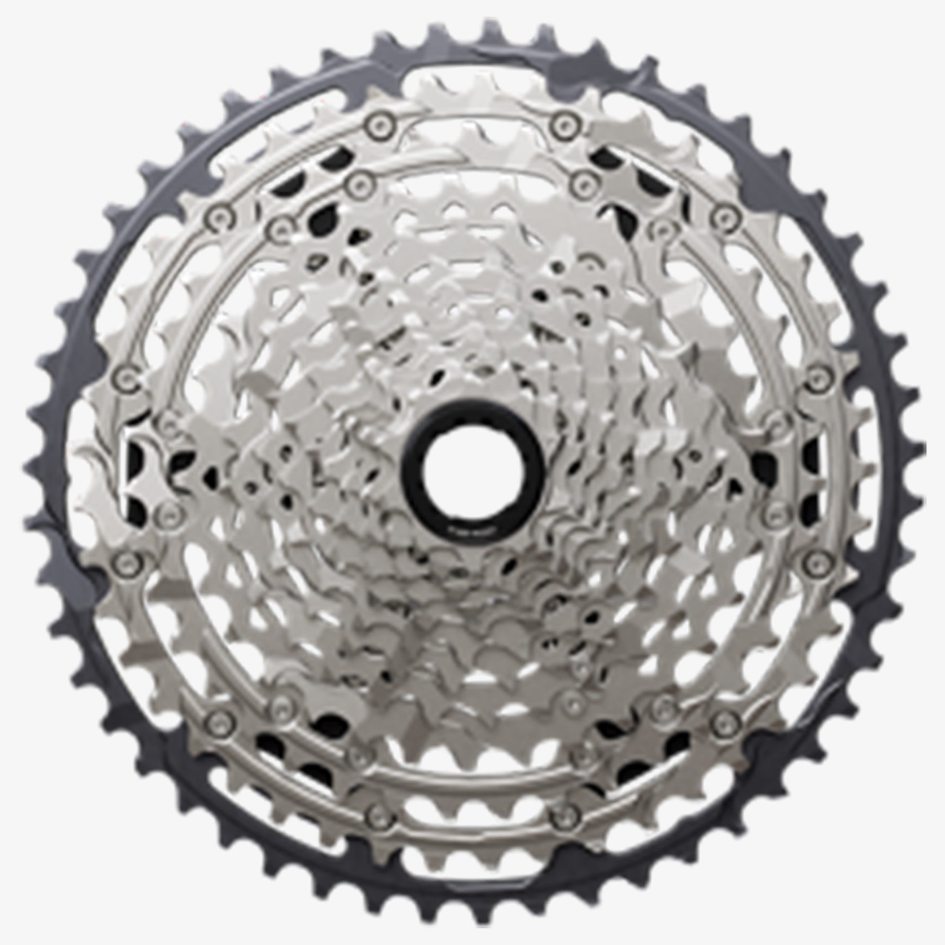 Shimano Deore CS-M7200 12-Speed Cassette - 12 Speed - Shimano Micro Spline - 10-51T - Silver - Image 1