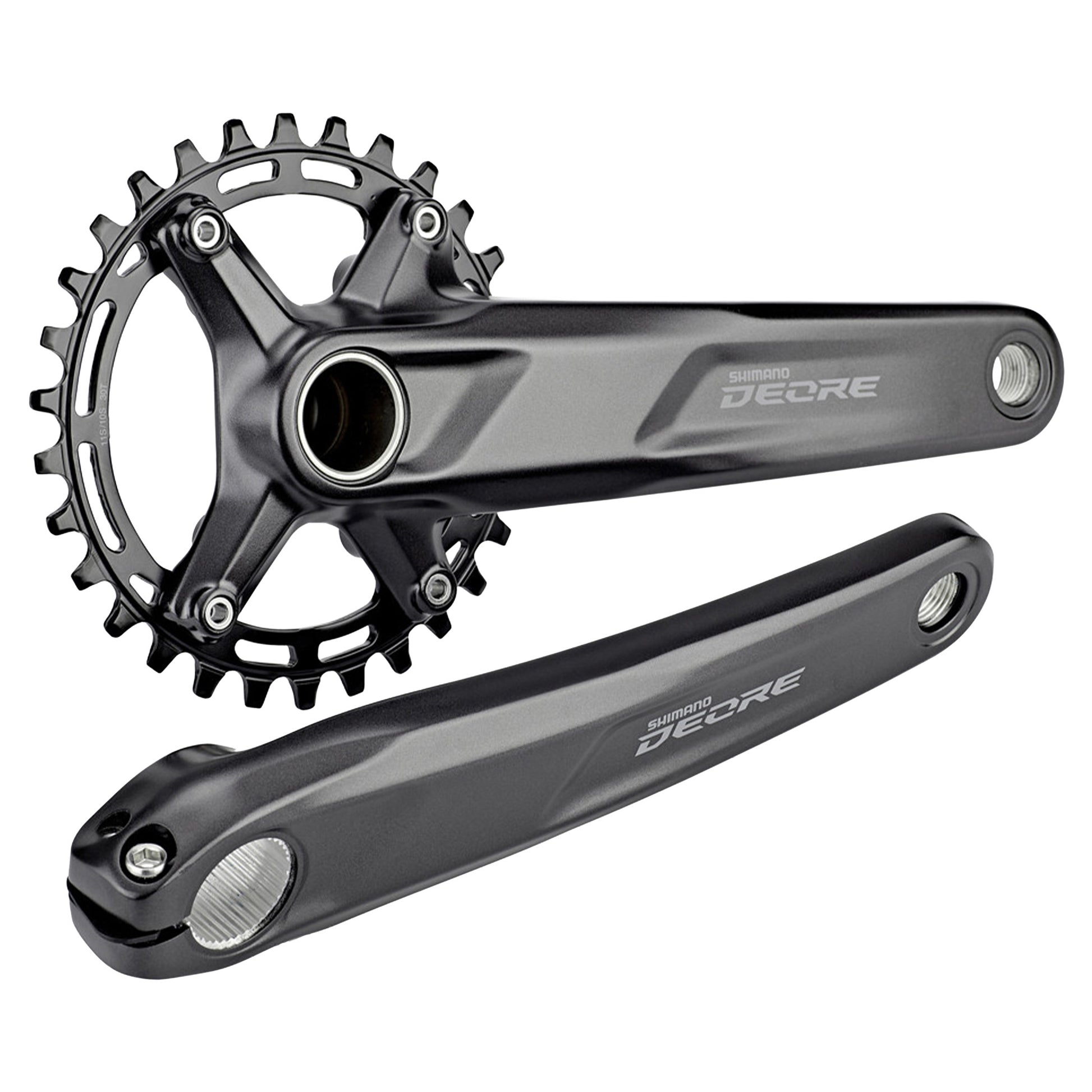 Shimano Deore FC-M5100 Crankset - 68-73mm and BB86-92 - 24mm - Shimano Direct Mount - 175mm - Black - 32T - Image 2