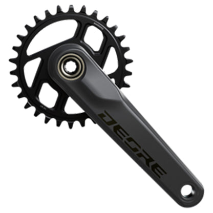 Shimano Deore M6200 Crankset - 68-73mm and BB86-92 - 24mm - Shimano Direct Mount - 170mm - Black - 30T - Image 1