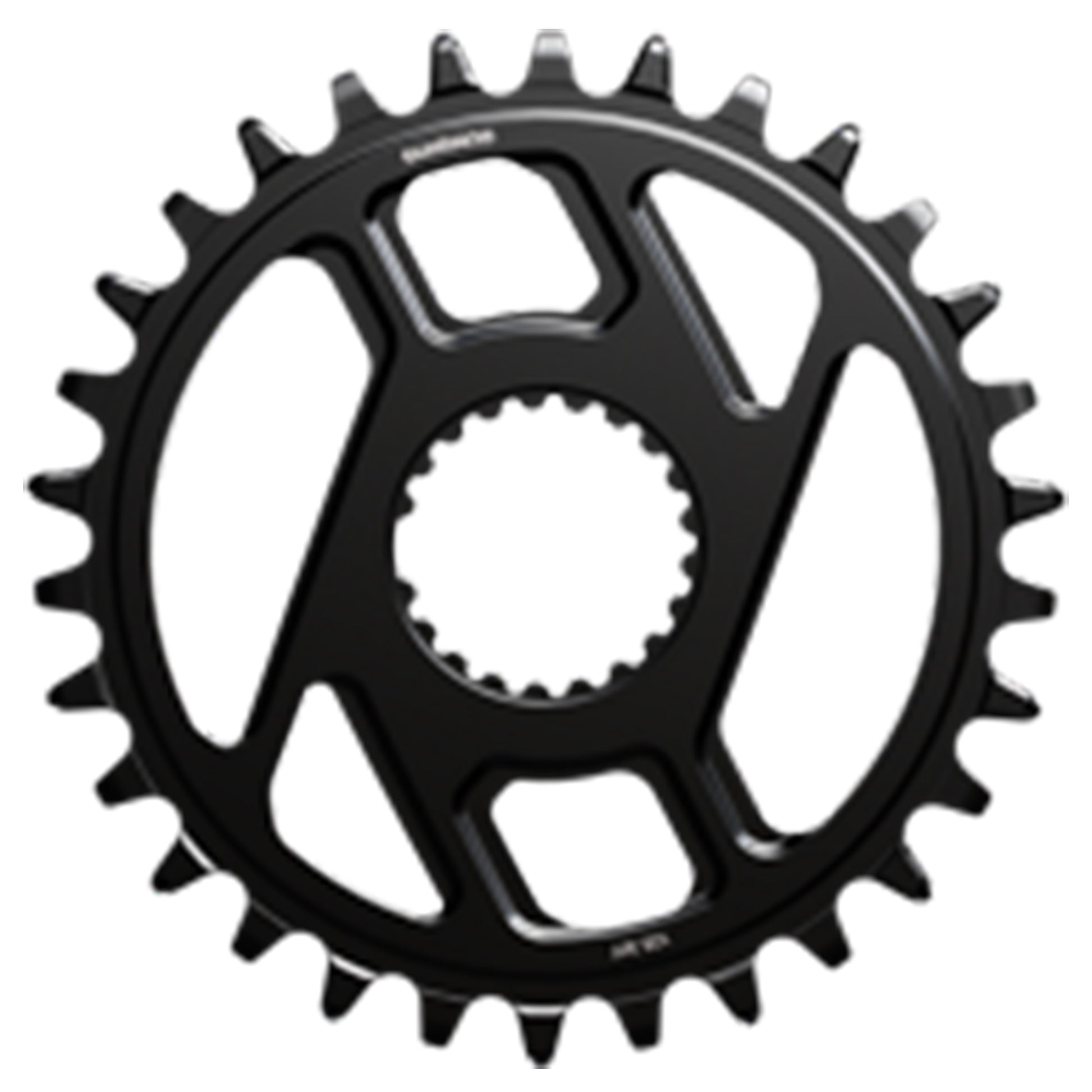 Shimano Deore SM-CRM66 Chainring - DIrect Mount - Shimano - 3mm Boost - Round - 30T - 12 Speed - Alloy - Black - Image 1