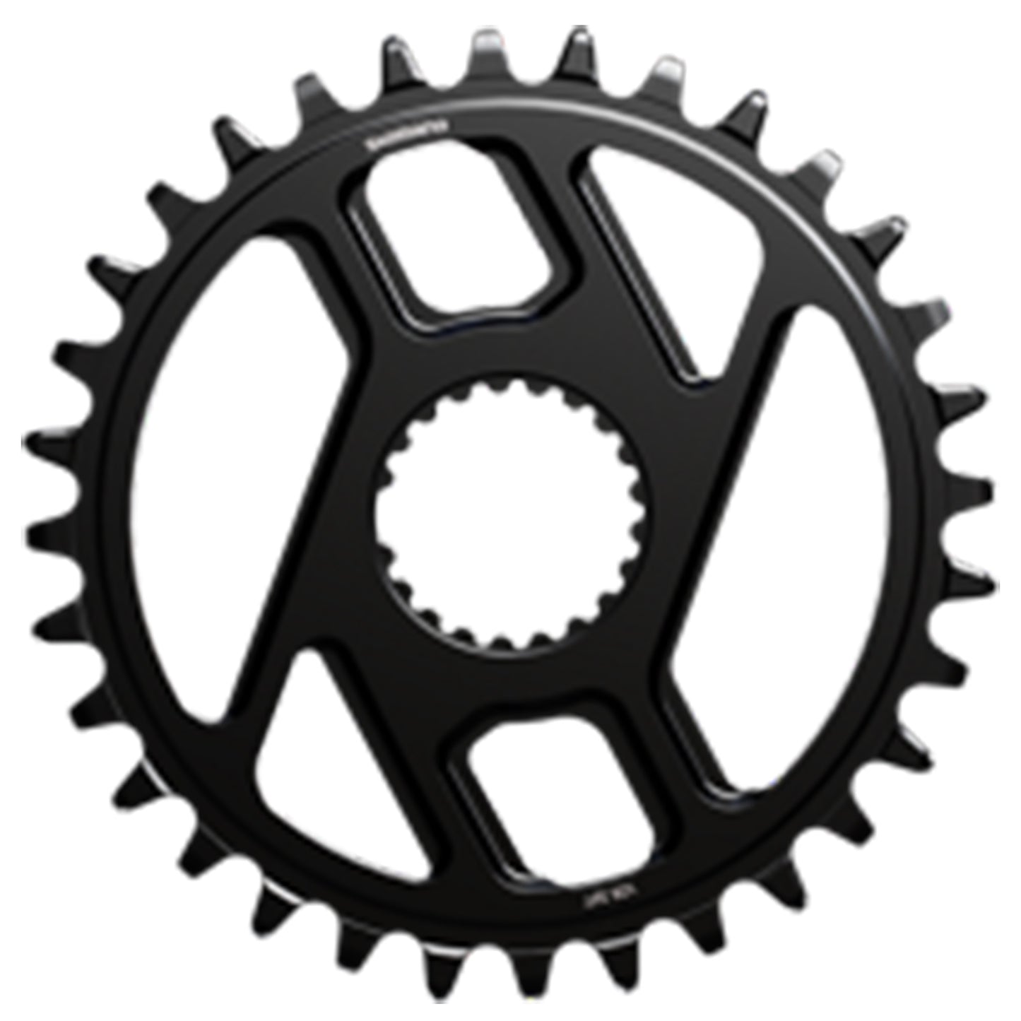 Shimano Deore SM-CRM66 Chainring - DIrect Mount - Shimano - 3mm Boost - Round - 32T - 12 Speed - Alloy - Black - Image 1