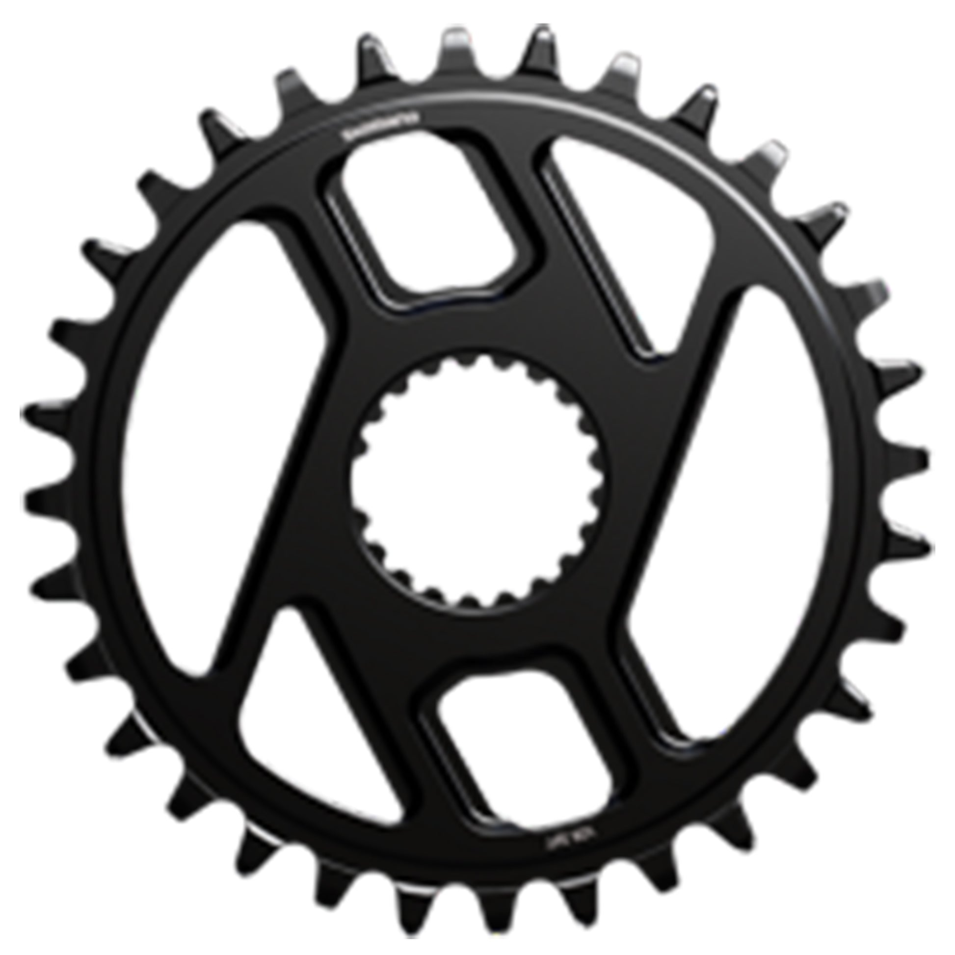 Shimano Deore SM-CRM66 Chainring - DIrect Mount - Shimano - 3mm Boost - Round - 32T - 12 Speed - Alloy - Black - Image 1