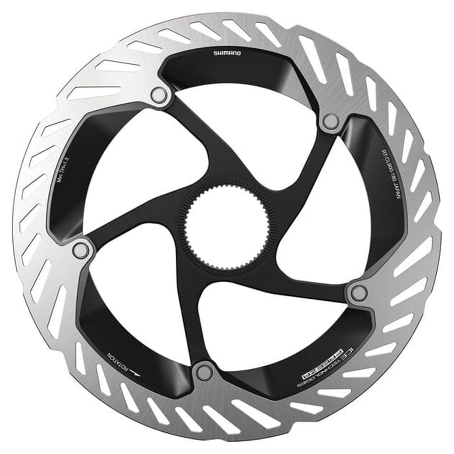 Shimano Dura-Ace RT-CL900 Ice-Tech Centerlock Internal Serration Disc Brake Rotor - 180mm - Centerlock - Standard - 1.8mm to 1.9mm - Image 1