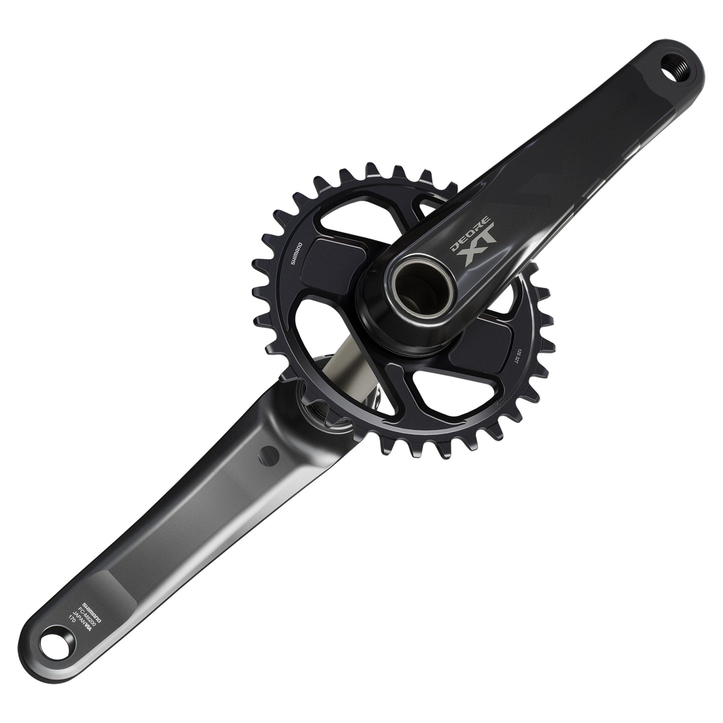Shimano FC-M8200 XT Crankset - 68-73mm and BB86-92 - 24mm - Shimano Direct Mount - 160mm - Black - Image 4