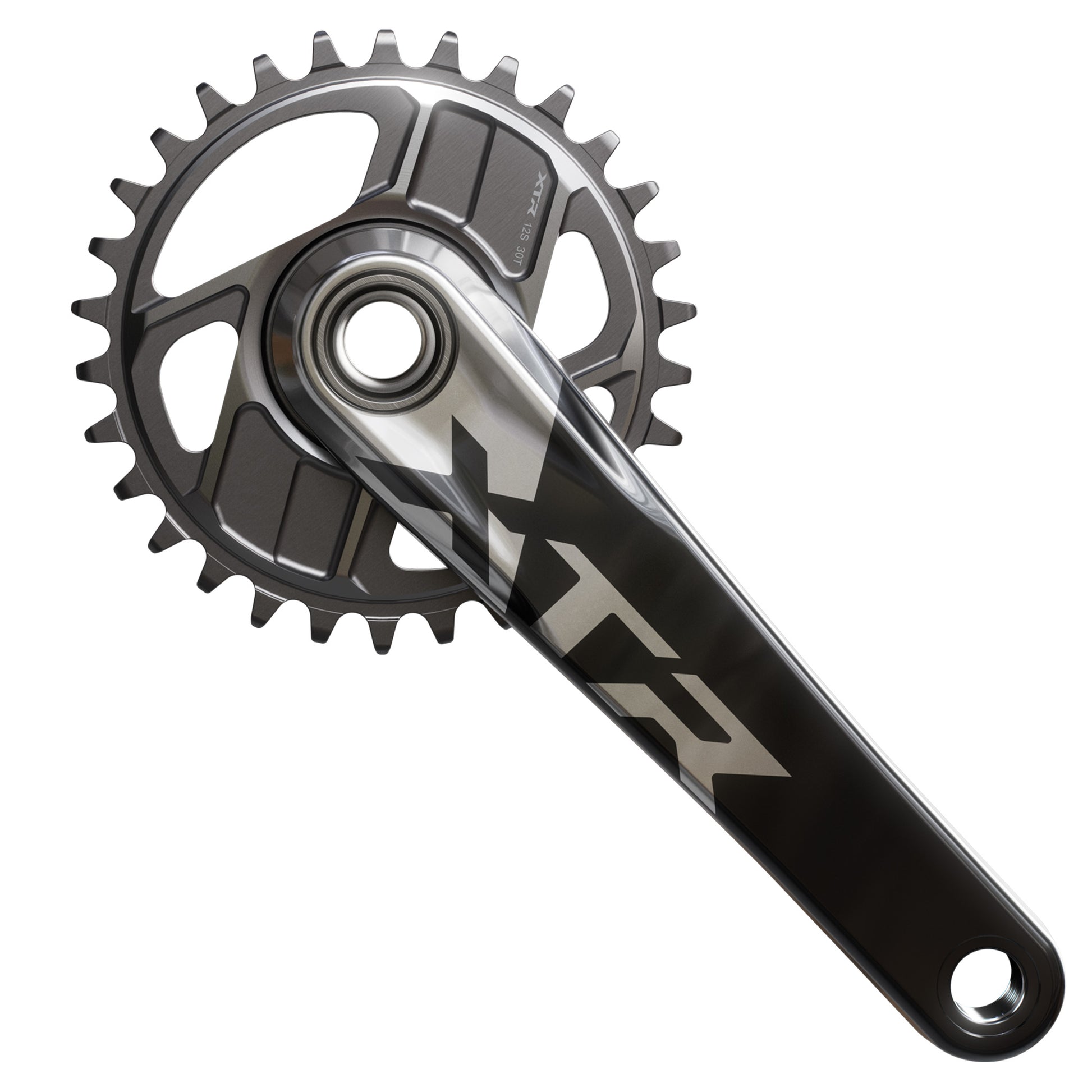 Shimano FC-M9200 XTR Crankset - 68-73mm and BB86-92 - 24mm - Shimano Direct Mount - 175mm - Black - Image 1