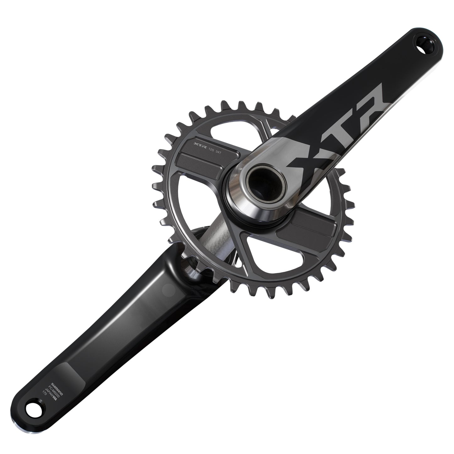 Shimano FC-M9200 XTR Crankset - 68-73mm and BB86-92 - 24mm - Shimano Direct Mount - 175mm - Black - Image 2