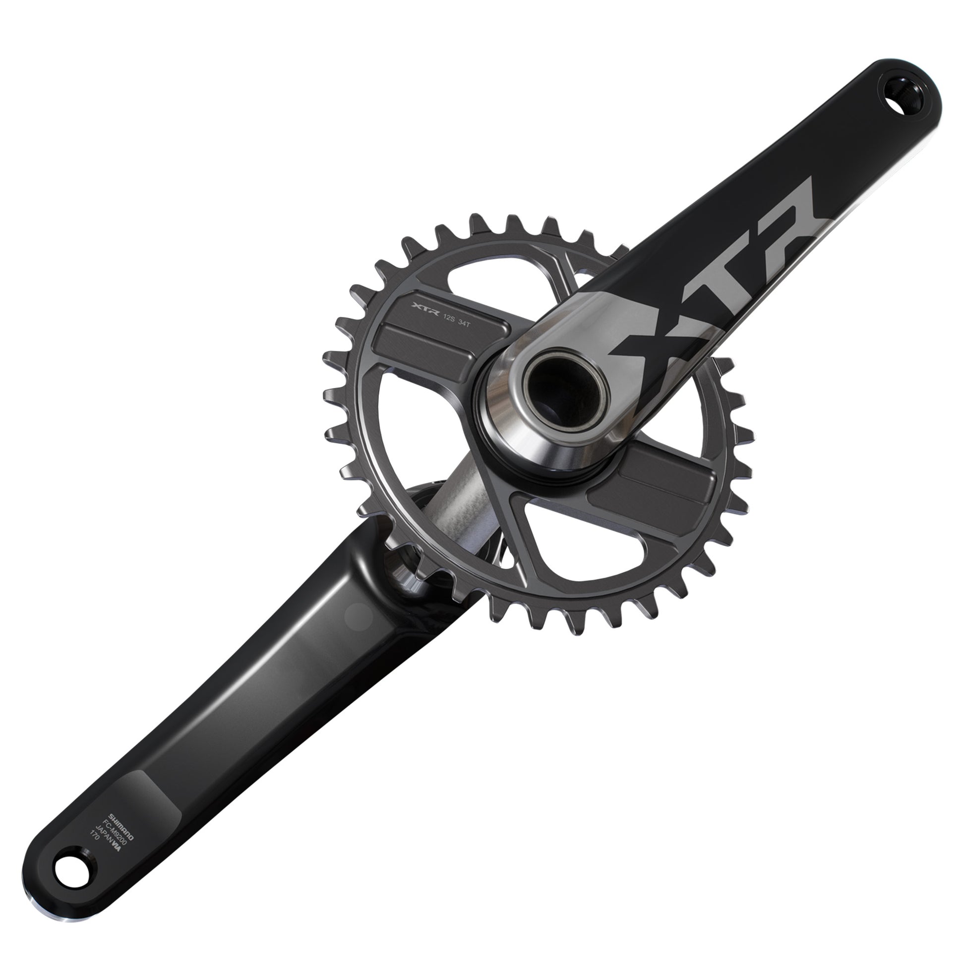 Shimano FC-M9200 XTR Crankset - 68-73mm and BB86-92 - 24mm - Shimano Direct Mount - 175mm - Black - Image 2
