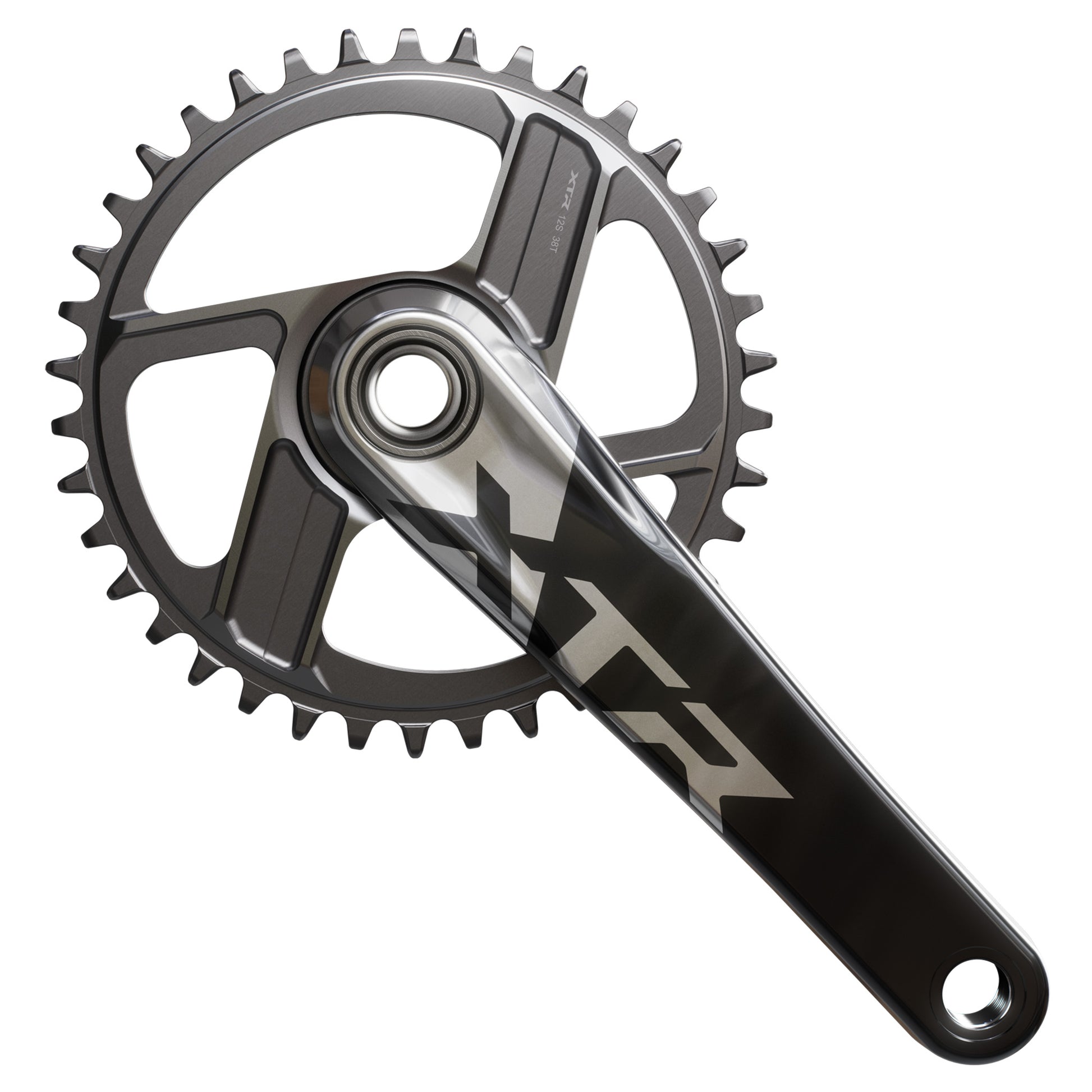 Shimano FC-M9200 XTR Crankset - 68-73mm and BB86-92 - 24mm - Shimano Direct Mount - 175mm - Black - Image 4