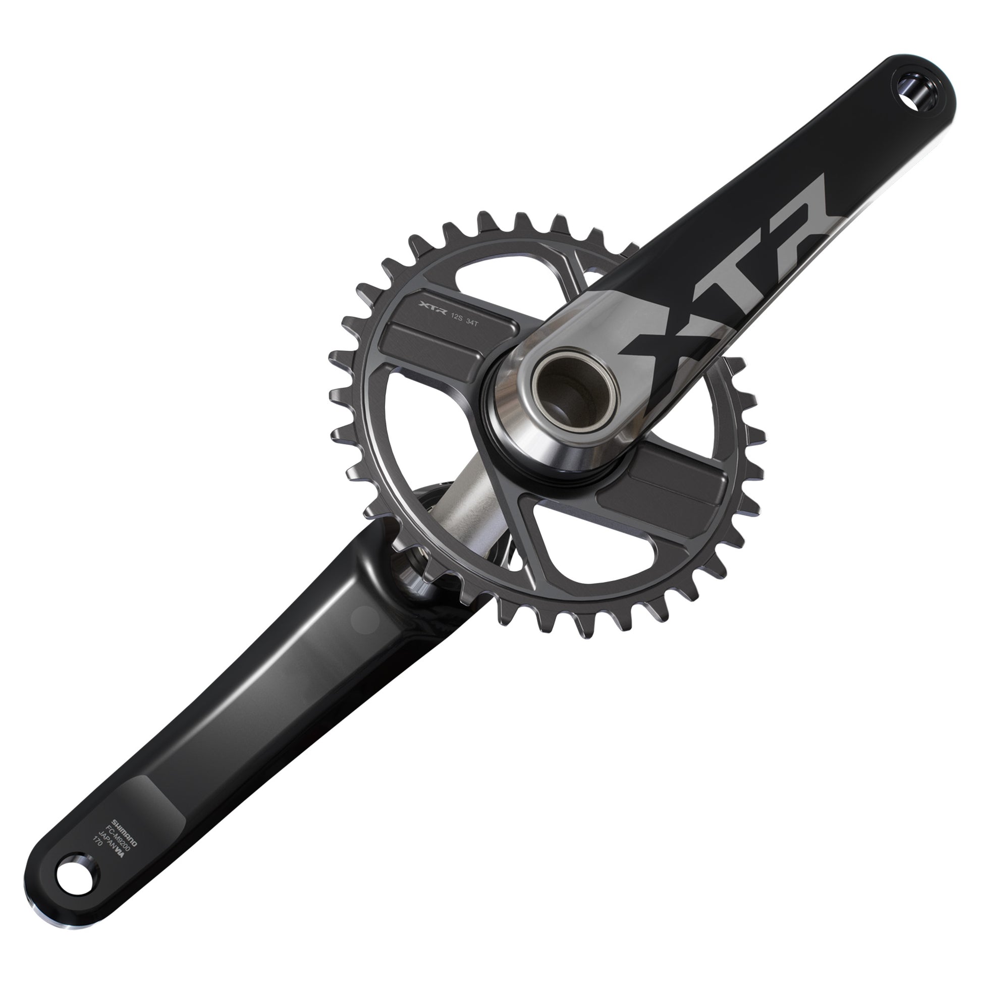 Shimano FC-M9220 XTR Crankset - 68-73mm and BB86-92 - 24mm - Shimano Direct Mount - 160mm - Black - Image 7