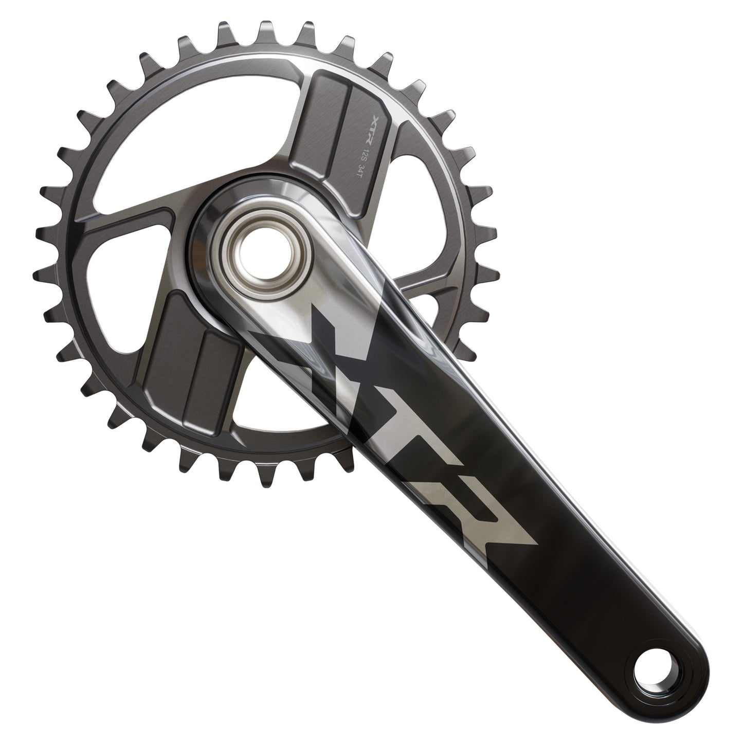 Shimano FC-M9220 XTR Crankset - 68-73mm and BB86-92 - 24mm - Shimano Direct Mount - 165mm - Black - Image 5