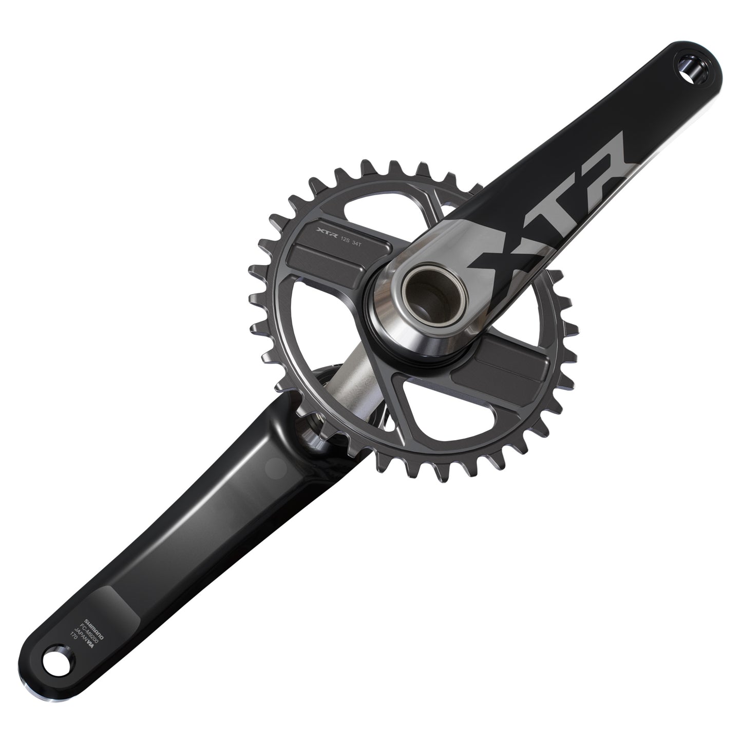 Shimano FC-M9220 XTR Crankset - 68-73mm and BB86-92 - 24mm - Shimano Direct Mount - 165mm - Black - Image 7