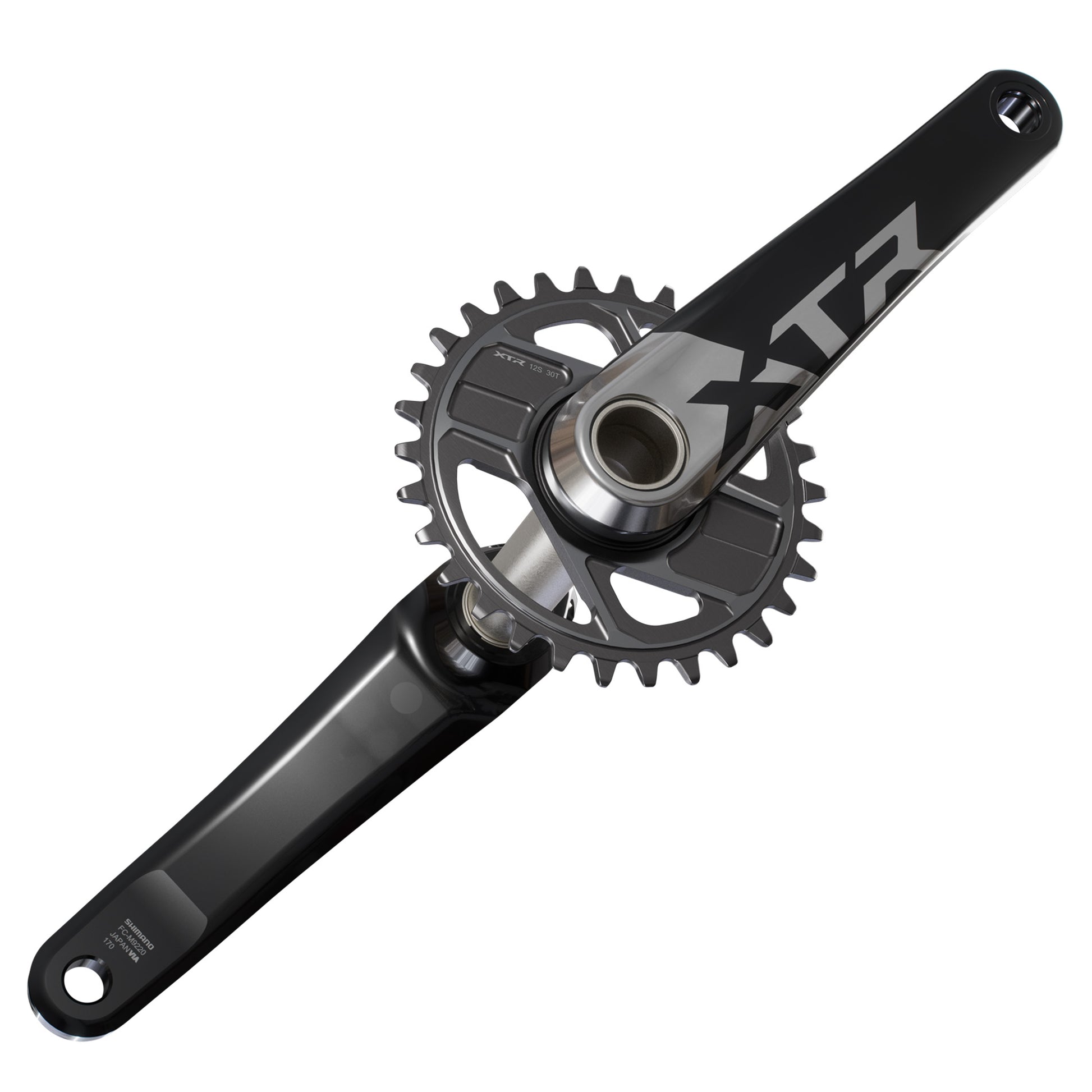 Shimano FC-M9220 XTR Crankset - 68-73mm and BB86-92 - 24mm - Shimano Direct Mount - 170mm - Black - Image 2