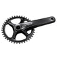 Shimano GRX FC-RX810 1x11 Speed Crankset - 68-70mm Shell - 24mm - Four Bolt - 110 BCD Asymmetric Shimano - 172.5mm - Black - 40T - 50.1mm Chainline