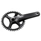 Shimano GRX FC-RX810 1x11 Speed Crankset - 68-70mm Shell - 24mm - Four Bolt - 110 BCD Asymmetric Shimano - 172.5mm - Black - 42T - 50.1mm Chainline - Image 1
