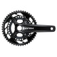 Shimano GRX FC-RX820 2x12 Speed Crankset - 68-70mm Shell - 24mm - Four Bolt - 110-80 BCD Asymmetric Shimano - 170mm - Black - 48-31T - 47mm Chainline - Image 1