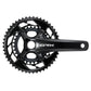 Shimano GRX FC-RX820 2x12 Speed Crankset - 68-70mm Shell - 24mm - Four Bolt - 110-80 BCD Asymmetric Shimano - 172.5mm - Black - 48-31T - 47mm Chainline
