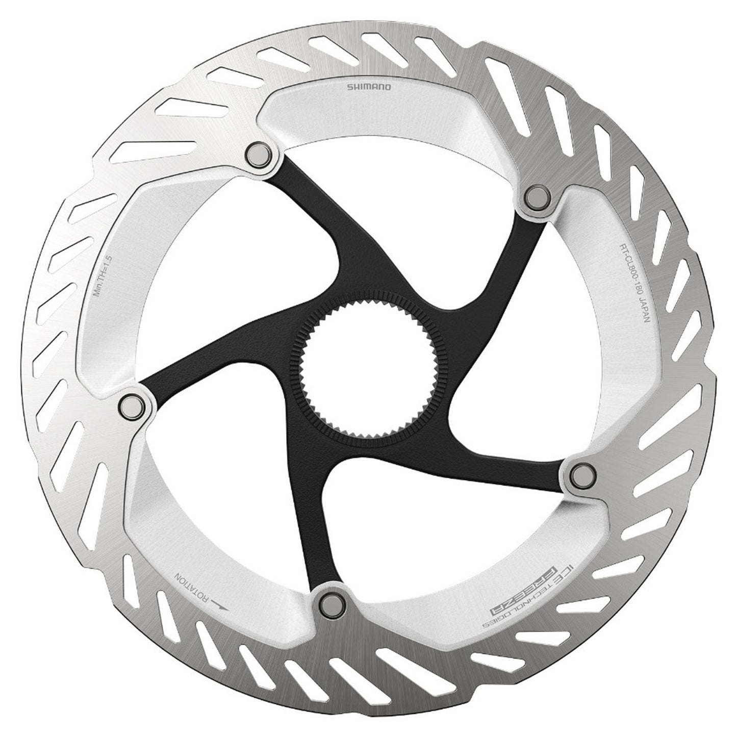 Shimano RT-CL800 M Ice -Tech Disc Rotor - 180mm - Centrelock - Standard - 1.8mm to 1.9mm - Image 1