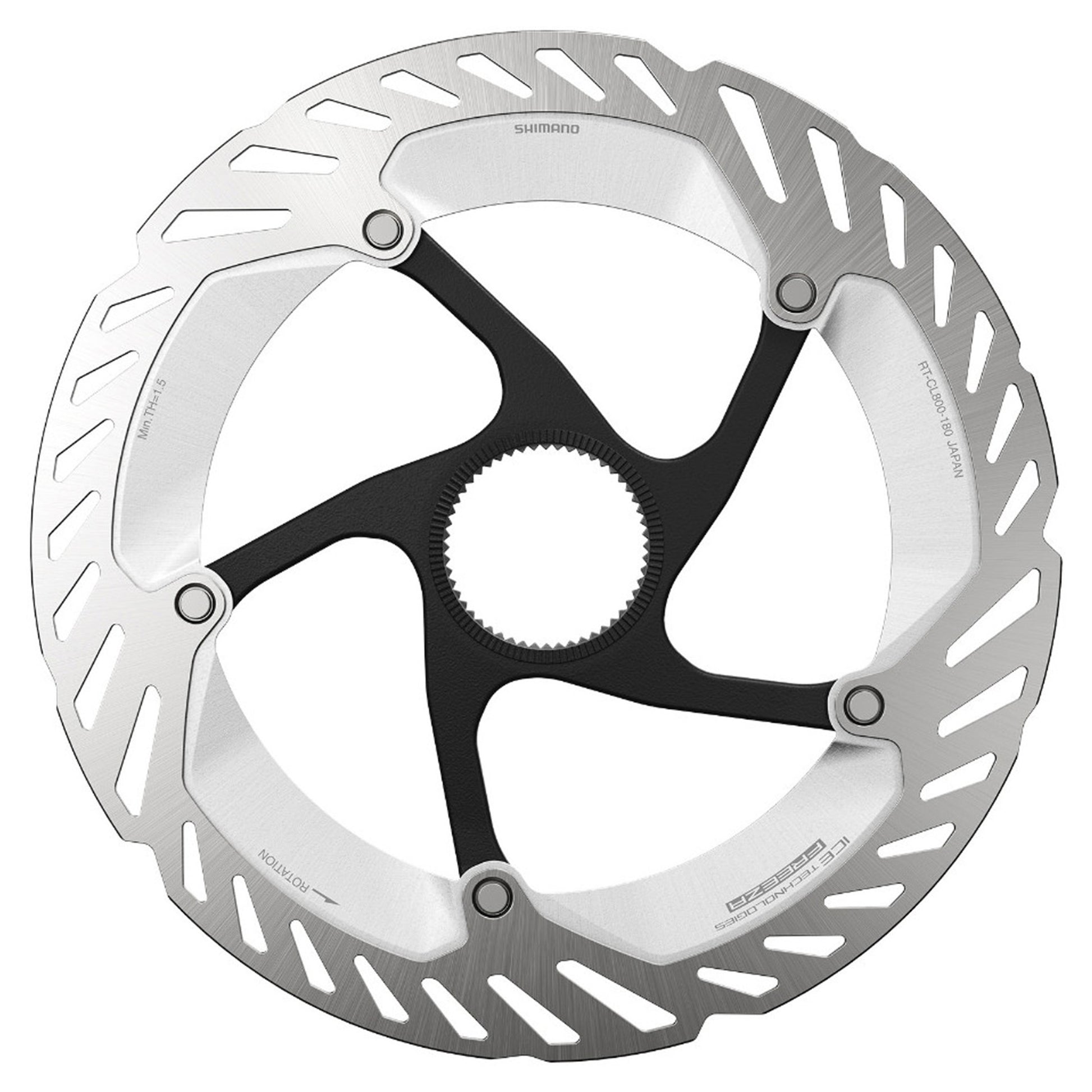 Shimano RT-CL800 M Ice -Tech Disc Rotor - 180mm - Centrelock - Standard - 1.8mm to 1.9mm - Image 1