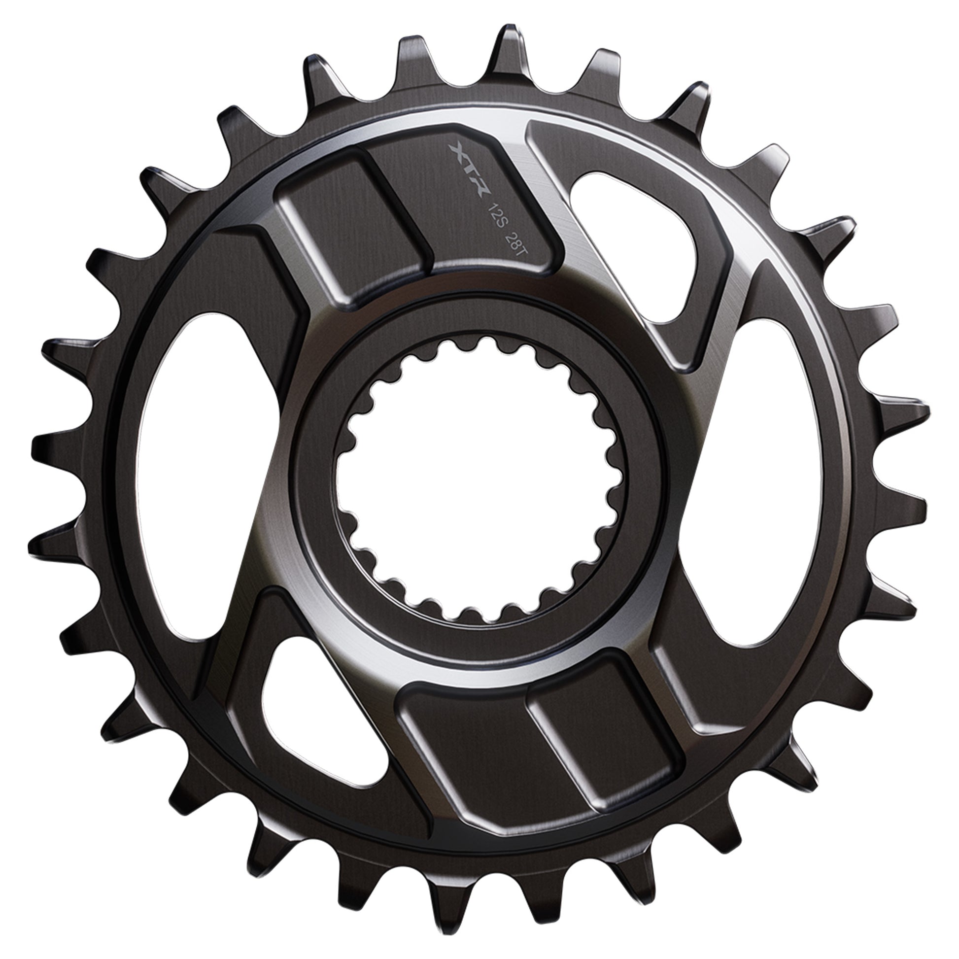 Shimano SM-CRM96 XTR Chainring - Direct Mount - Shimano - 55mm - Round - 28T - 12-speed - Aluminium - Image 1