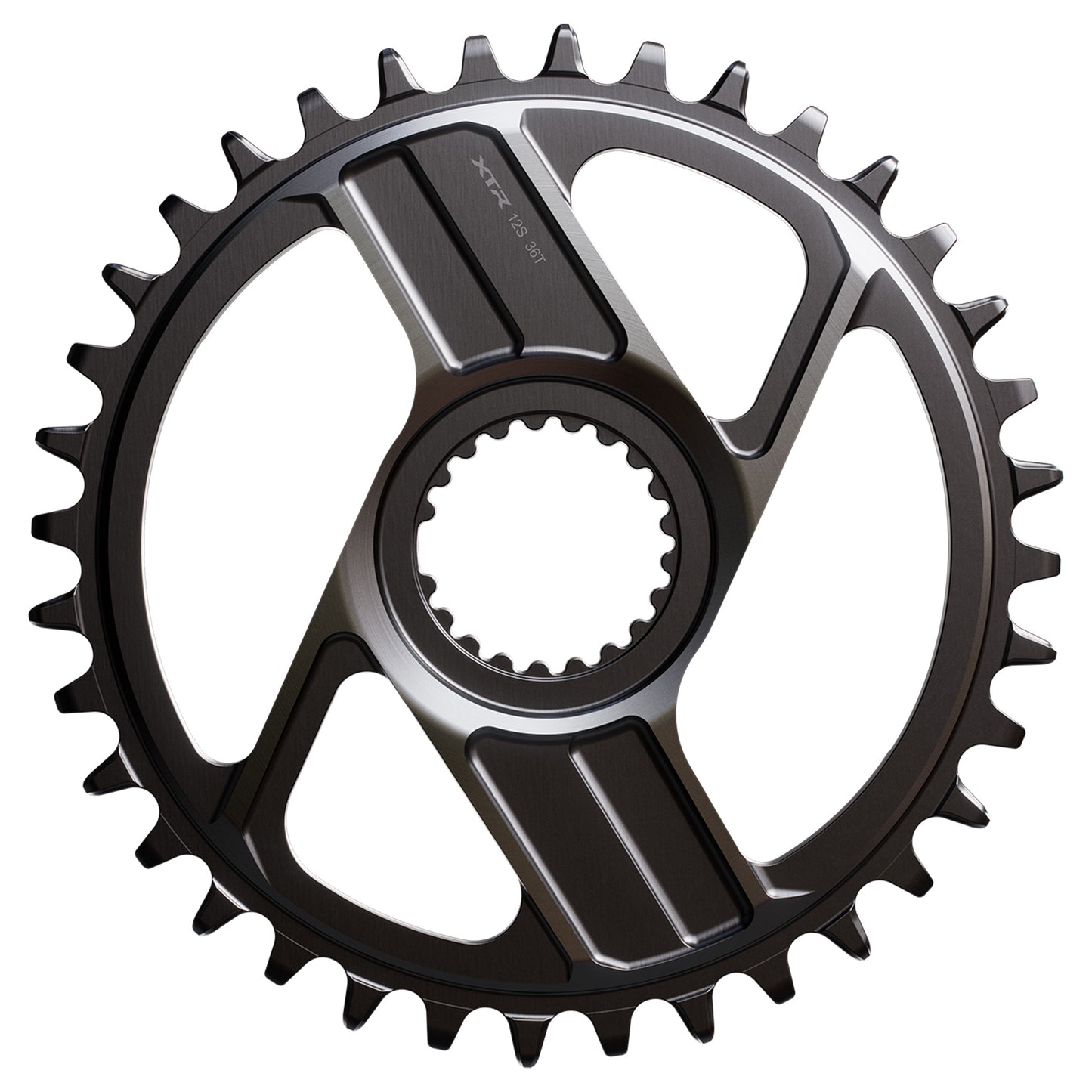 Shimano SM-CRM96 XTR Chainring - Direct Mount - Shimano - 55mm - Round - 36T - 12-speed - Aluminium - Image 1
