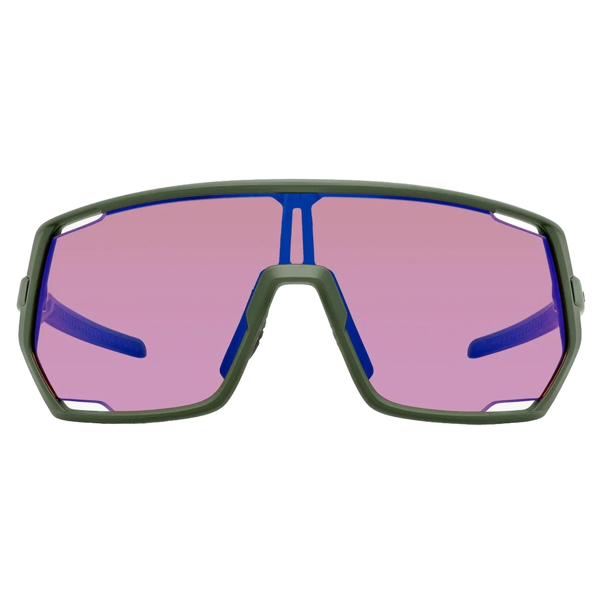 Shimano Technium CE-TCNM2 Sunglasses - One Size Fits Most - Dark Olive/Ridescape Off-Road Clear - Image 1