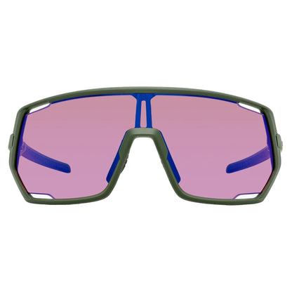 Shimano Technium CE-TCNM2 Sunglasses - One Size Fits Most - Dark Olive/Ridescape Off-Road Clear - Image 1