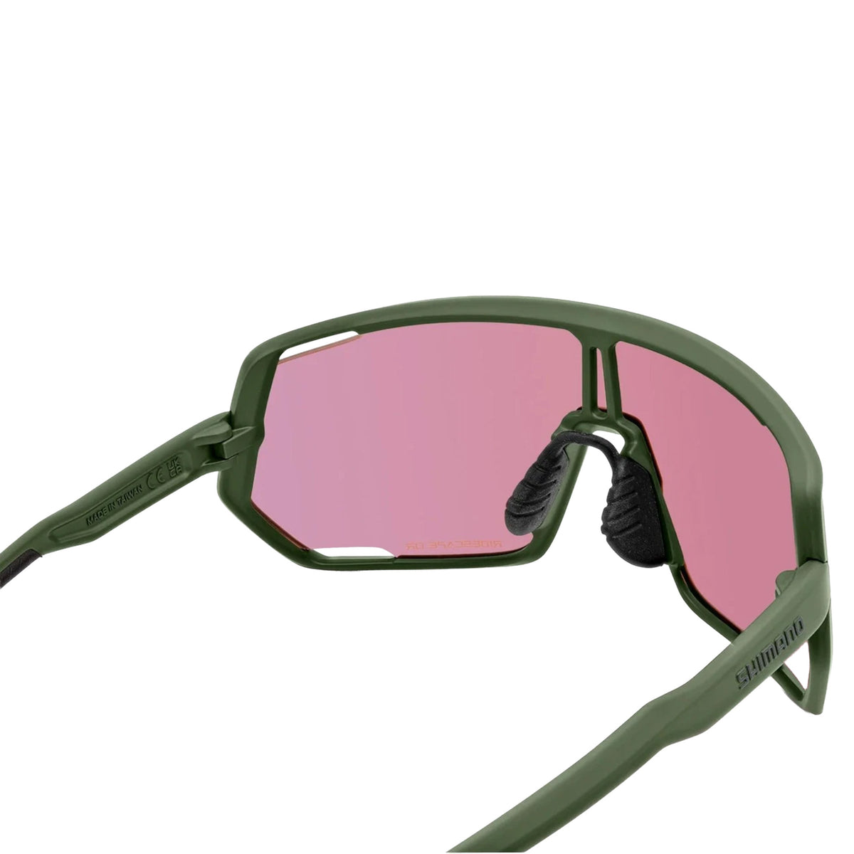 Shimano Technium CE-TCNM2 Sunglasses - One Size Fits Most - Dark Olive/Ridescape Off-Road Clear - Image 2