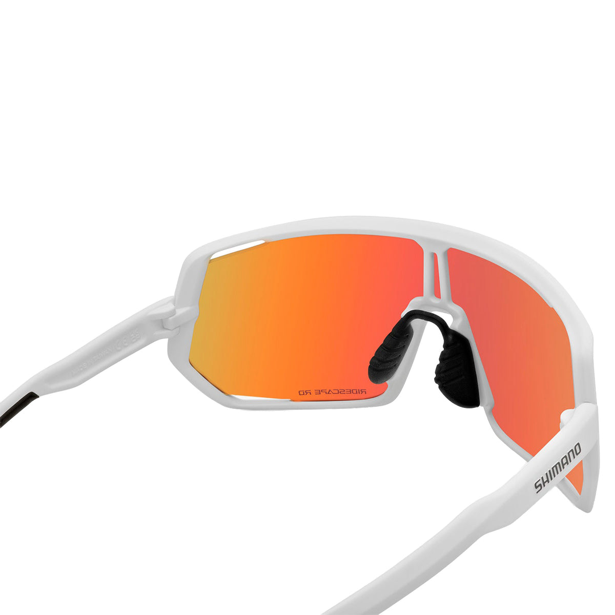 Shimano Technium CE-TCNM2 Sunglasses - One Size Fits Most - Matte White with RIDESCAPE RD (Road) Lens - Image 4