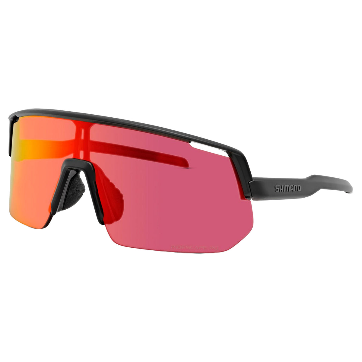 Shimano Technium L CE-TCNL2 Sunglasses - One Size Fits Most -  Matte Black with Road Lens - Image 1