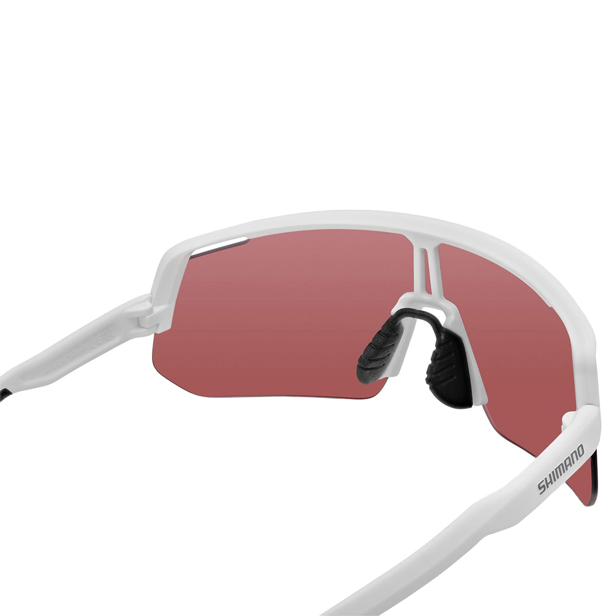Shimano Technium L CE-TCNL2 Sunglasses - One Size Fits Most - Matte White with RIDESCAPE RD (Road) Lens - Image 4