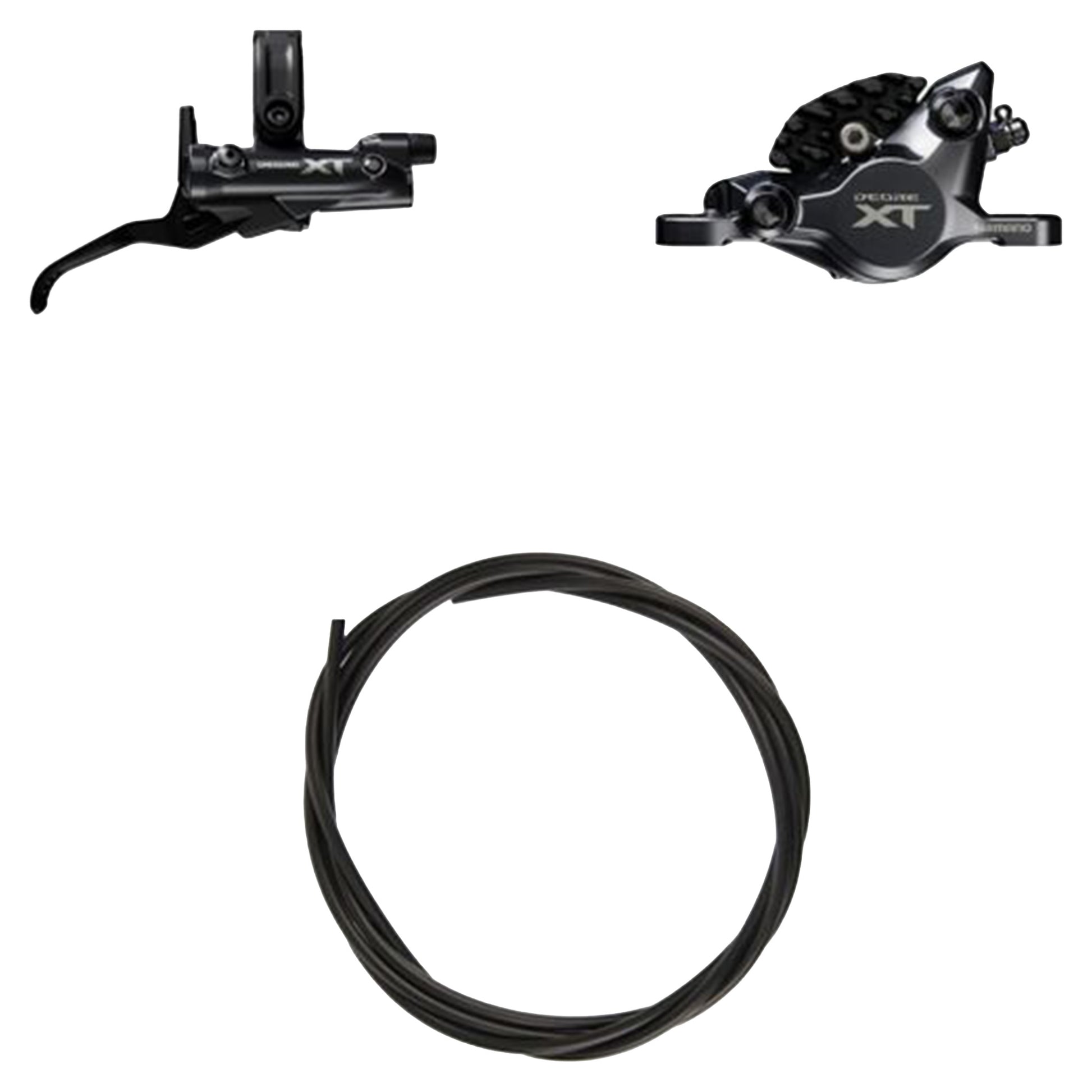 Shimano XT BR-M8200 Race Disc Brake - Front - Right Lever - 1000mm - Black - w/o Fin - Image 1