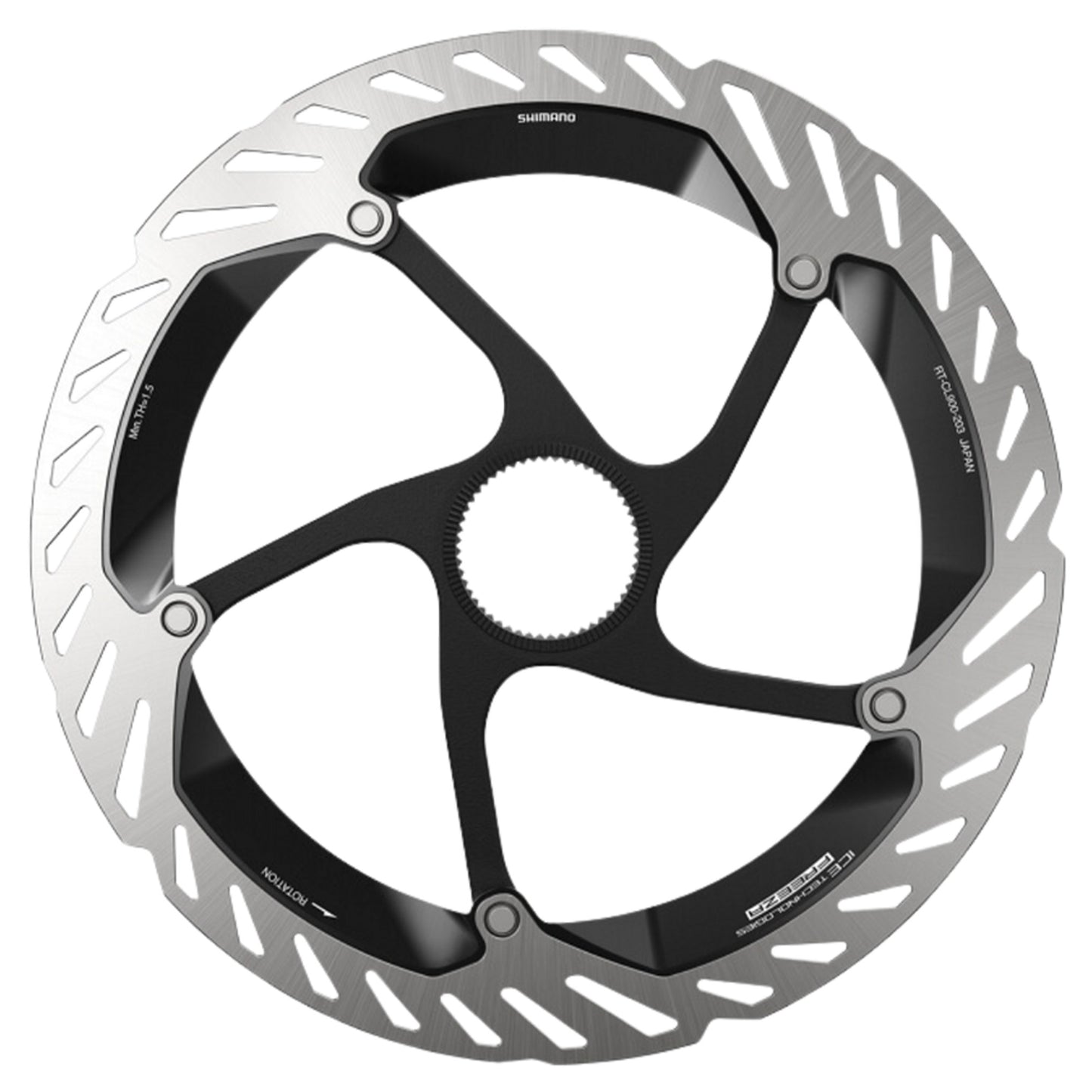 Shimano XTR RT-CL900 Ice-Tech Centerlock Disc Rotor - 203mm - Centrelock - Standard - 1.8mm to 1.9mm - External Serration - Image 1