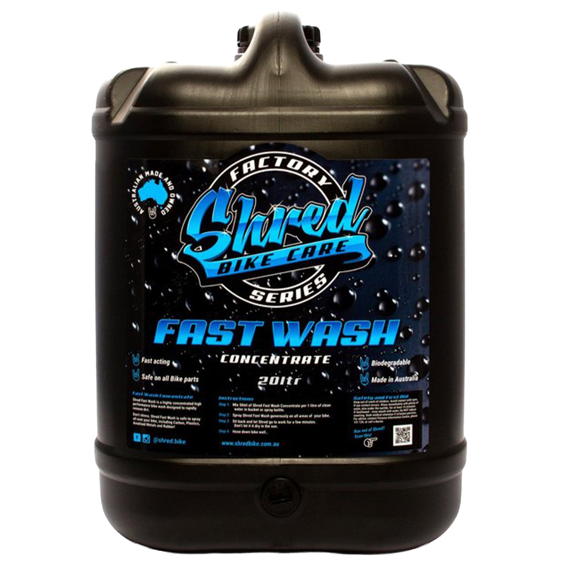 Shred Factory Series Fast Wash Concentrate - 20L - Image 1