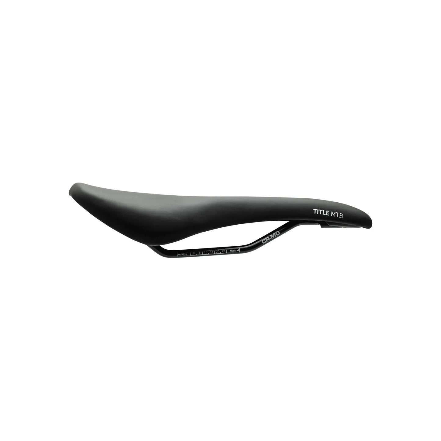 Title ES1 Saddle - Cro-Mo Alloy - 155mm - Black