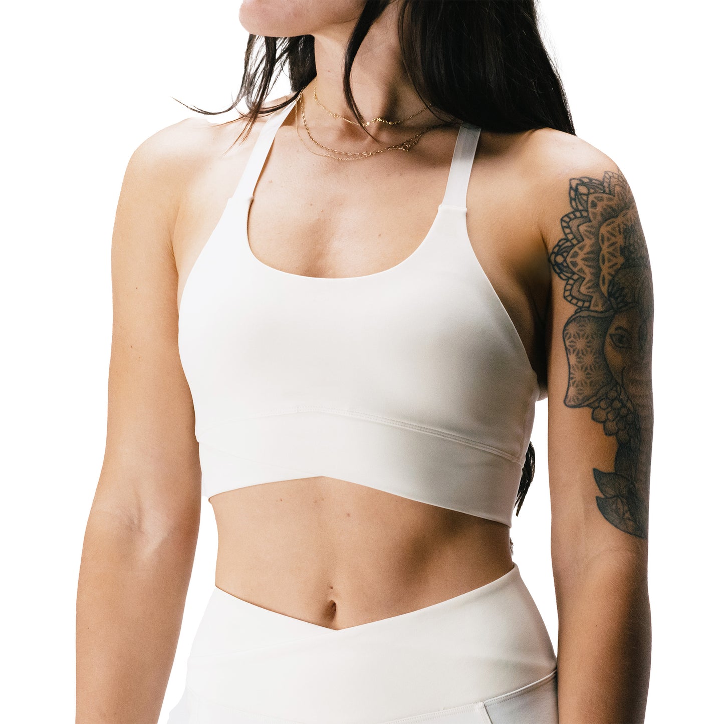Signature Juna Sports Bra - S - Coconut Milk - Image 4