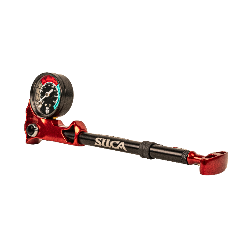 Silca Ultimate Shock Pump - Red - Image 1