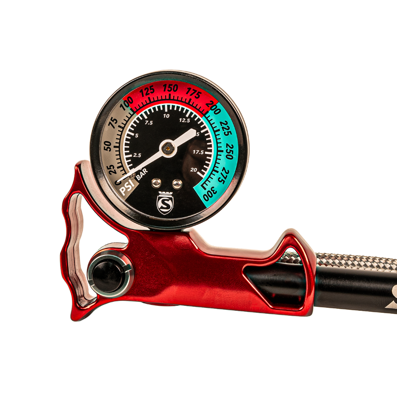 Silca Ultimate Shock Pump - Red - Image 2