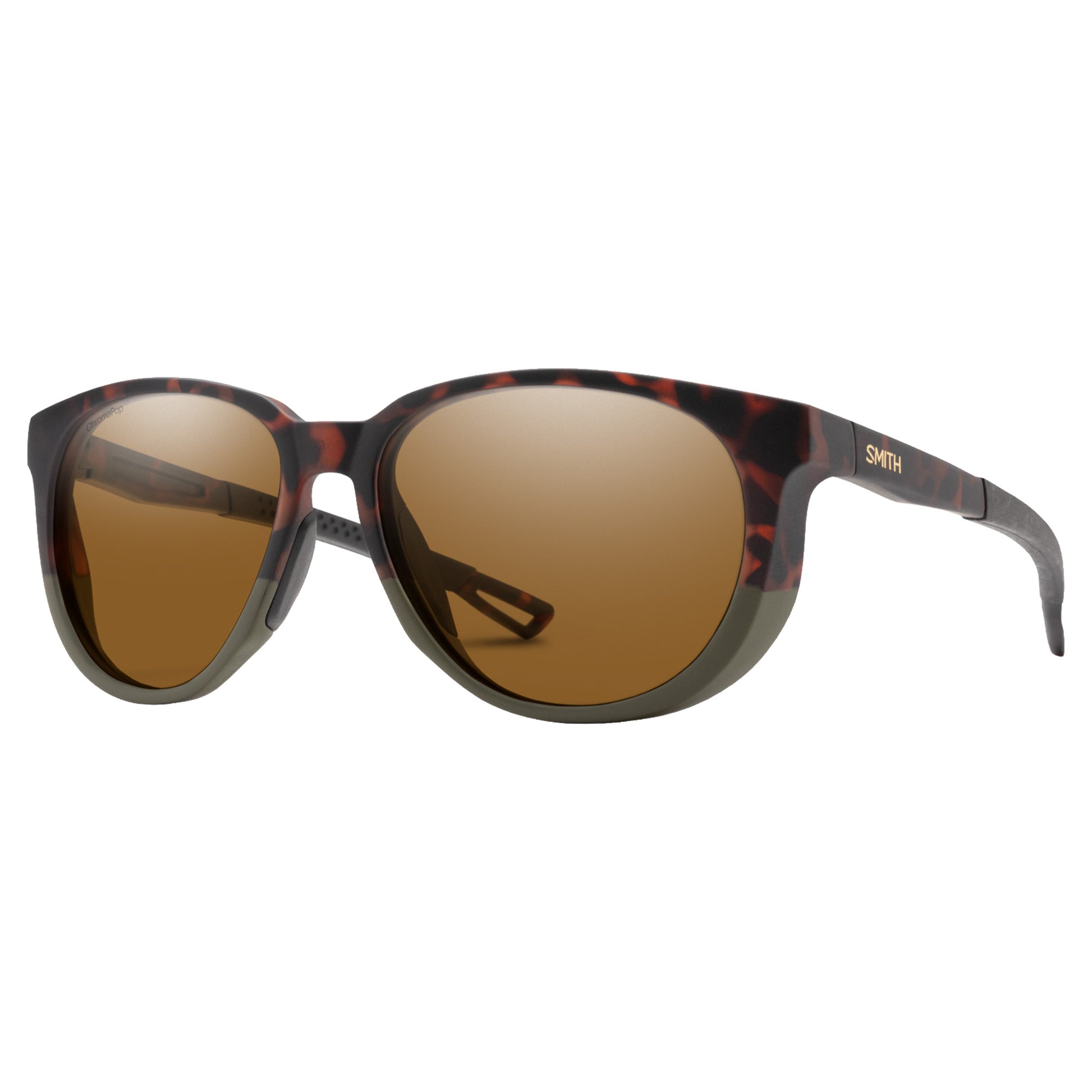 Smith Seeker Sunglasses - M - AK Matte Forest Tortoise - ChromaPop Polarized Brown - Image 1