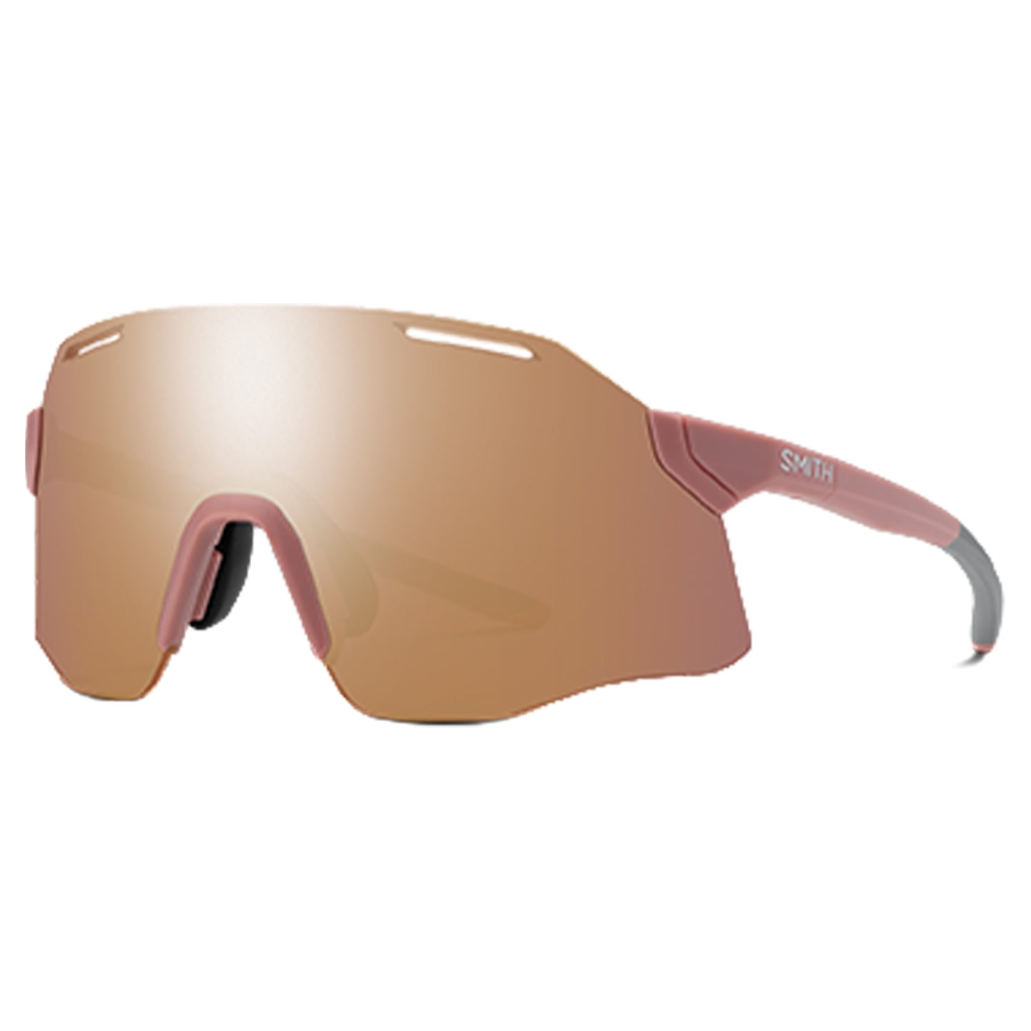 Smith Vert Sunglasses - M - Matte Chalk Rose - ChromaPop Rose Gold Mirror - Image 1