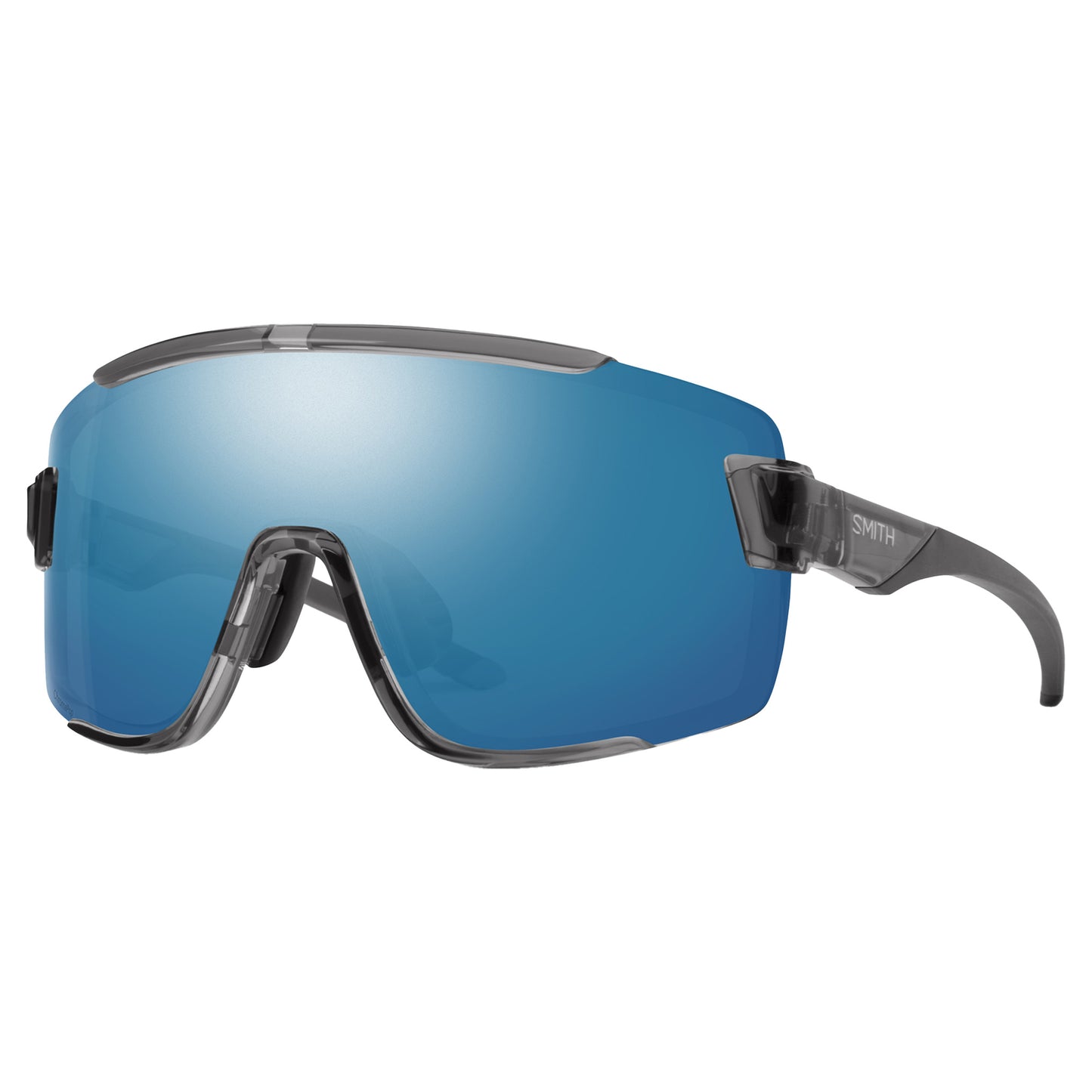 Smith Wildcat - One Size Fits All - Crystal Grey / ChromaPop Blue Mirror - Image 1
