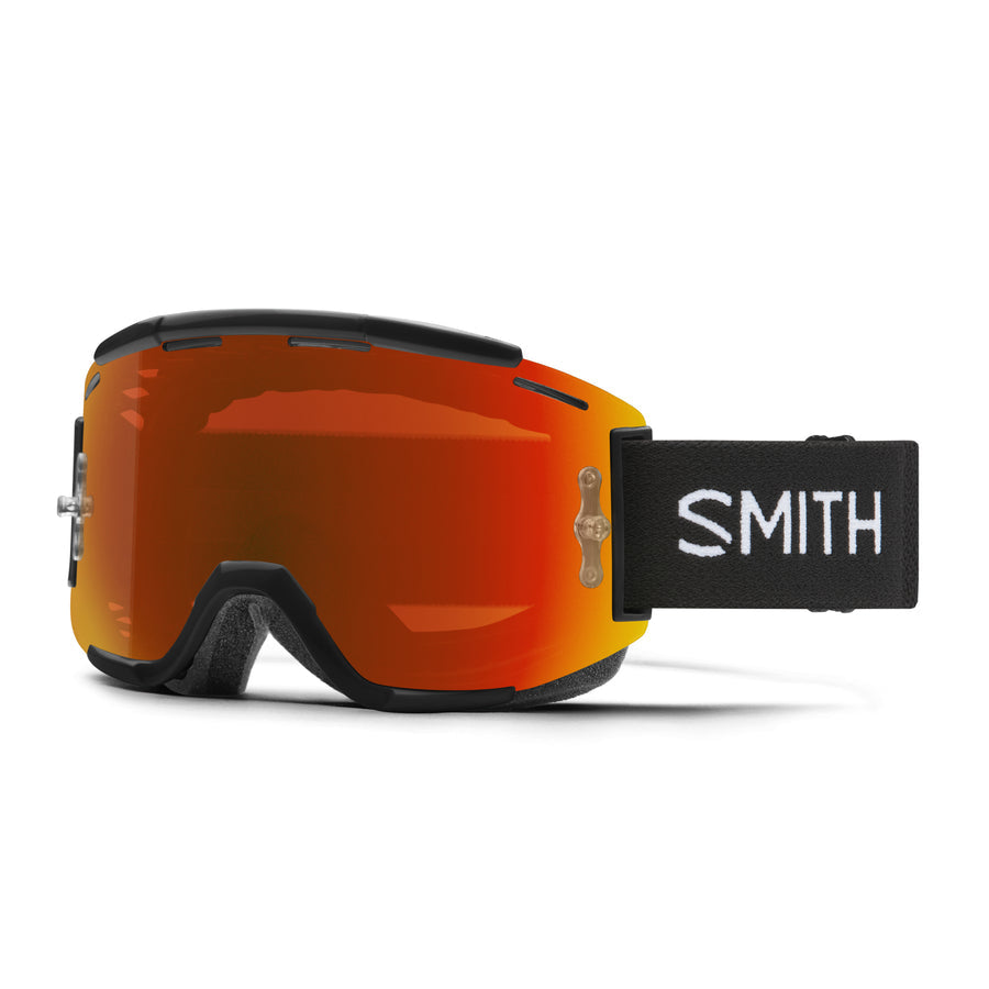 Smith Squad MTB Goggles - One Size Fits Most - Black - ChromaPop Everyday Red Mirror Lens - Image 1