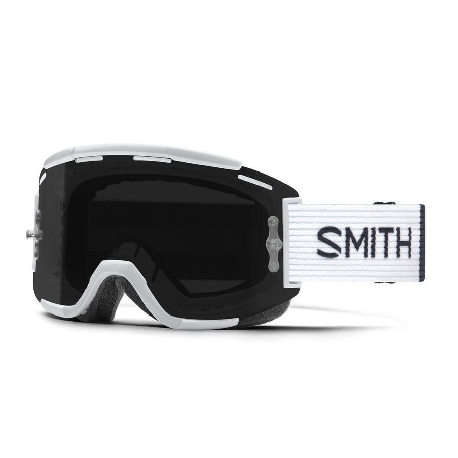 Smith Squad MTB Goggles - One Size Fits Most - White - ChromaPop Sun Black Lens - Image 1