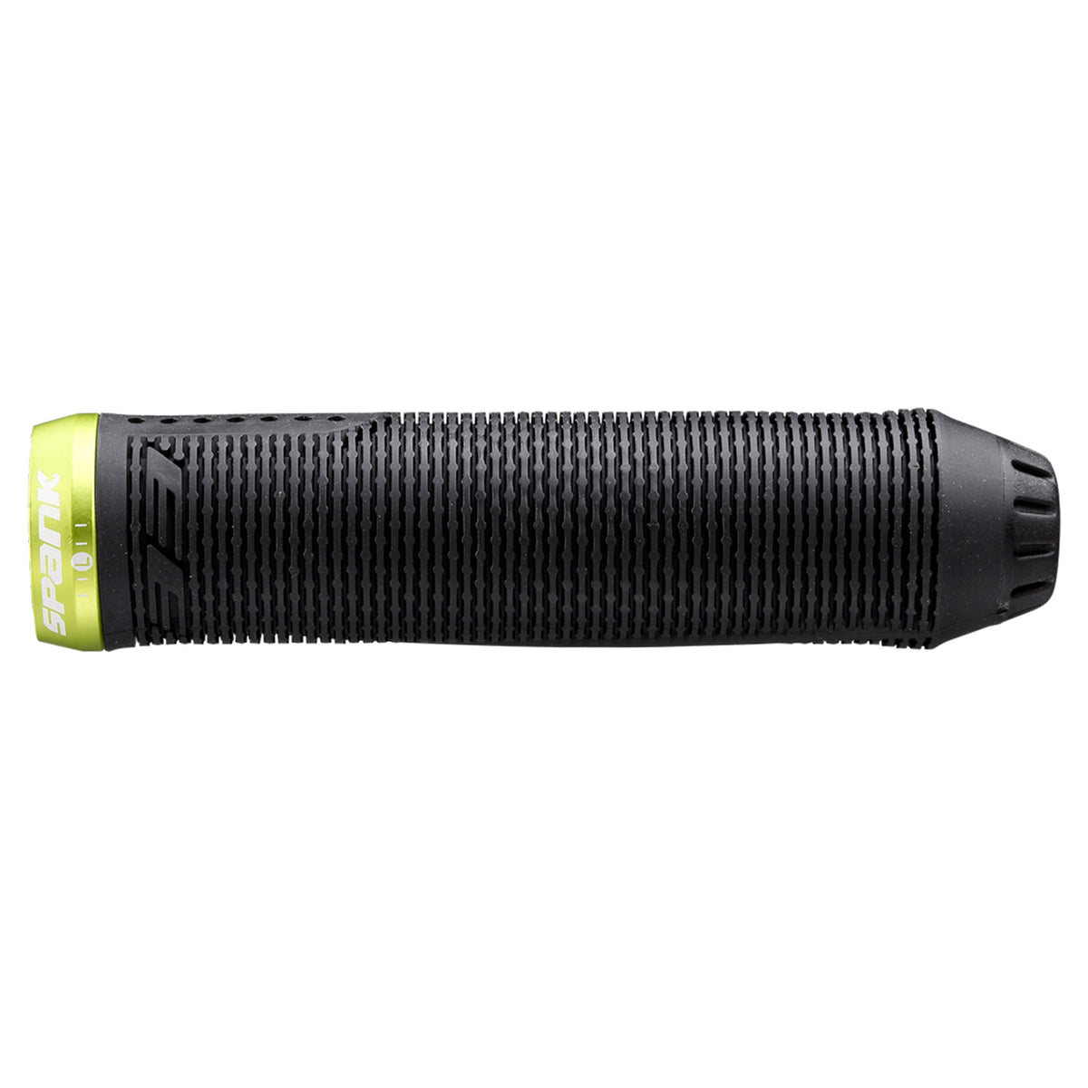 Spank Spike Lock-On Grips - Black / Green - Single Lock On Grips - 33mm - Image 1