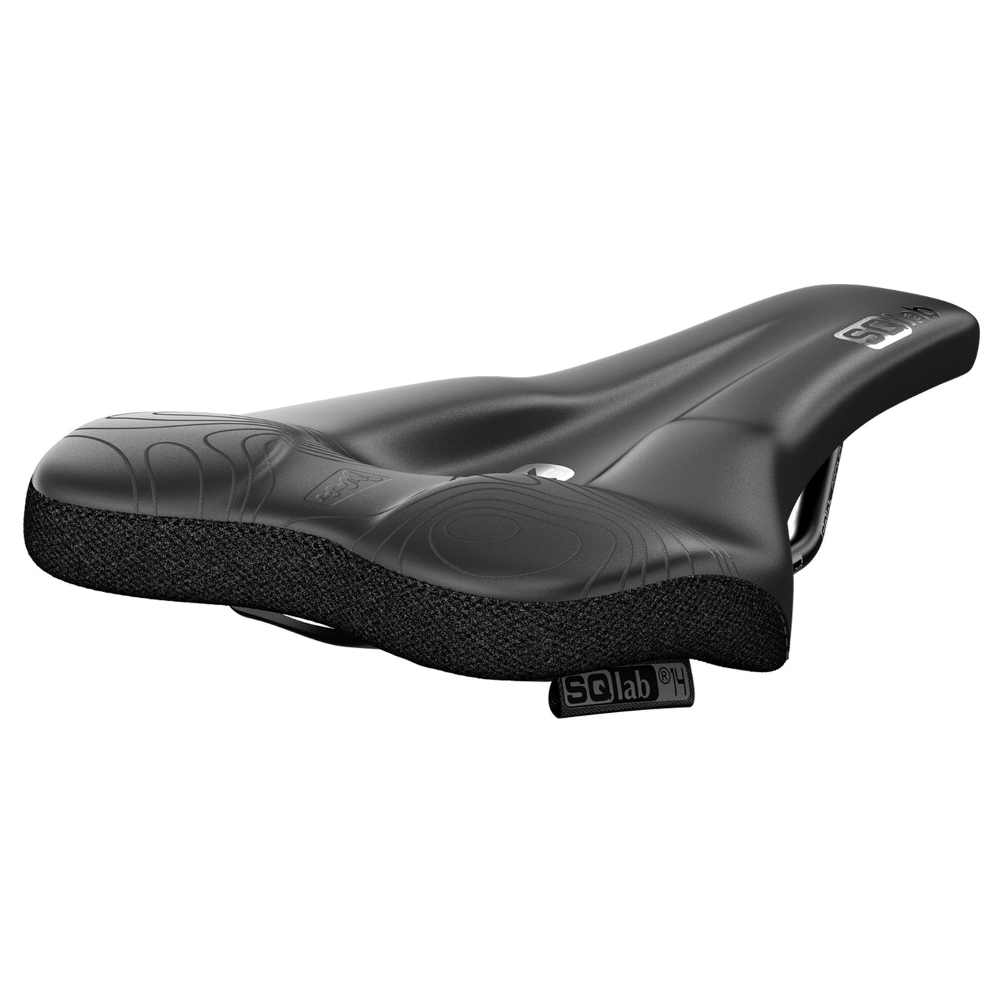 SQLab 60X ERGOWAVE Active 2.2 Saddle - Cro-Mo Alloy - 140mm - Black - Image 4
